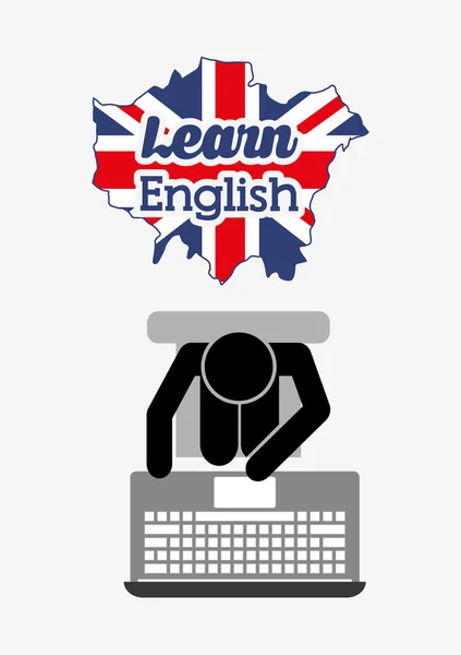 Apprendre le design anglais — Image vectorielle