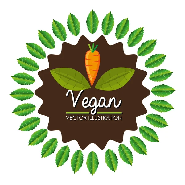 Vegan food en producten — Stockvector