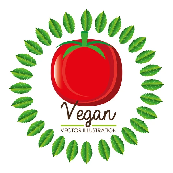 Vegan gıda ve ürünler — Stok Vektör