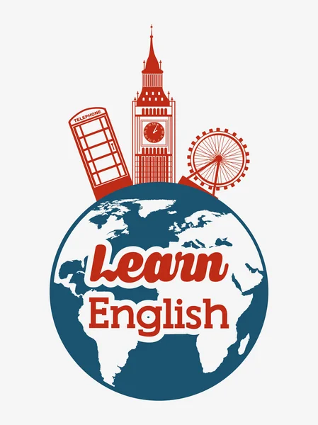 Apprendre le design anglais — Image vectorielle