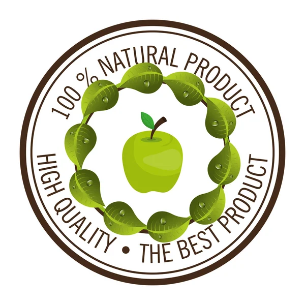 Naturalny i organiczny produkt — Wektor stockowy