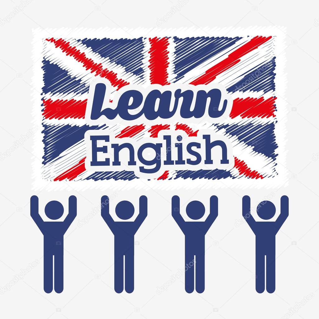 Learn English Design — Stock Vector © Yupiramos 94289074