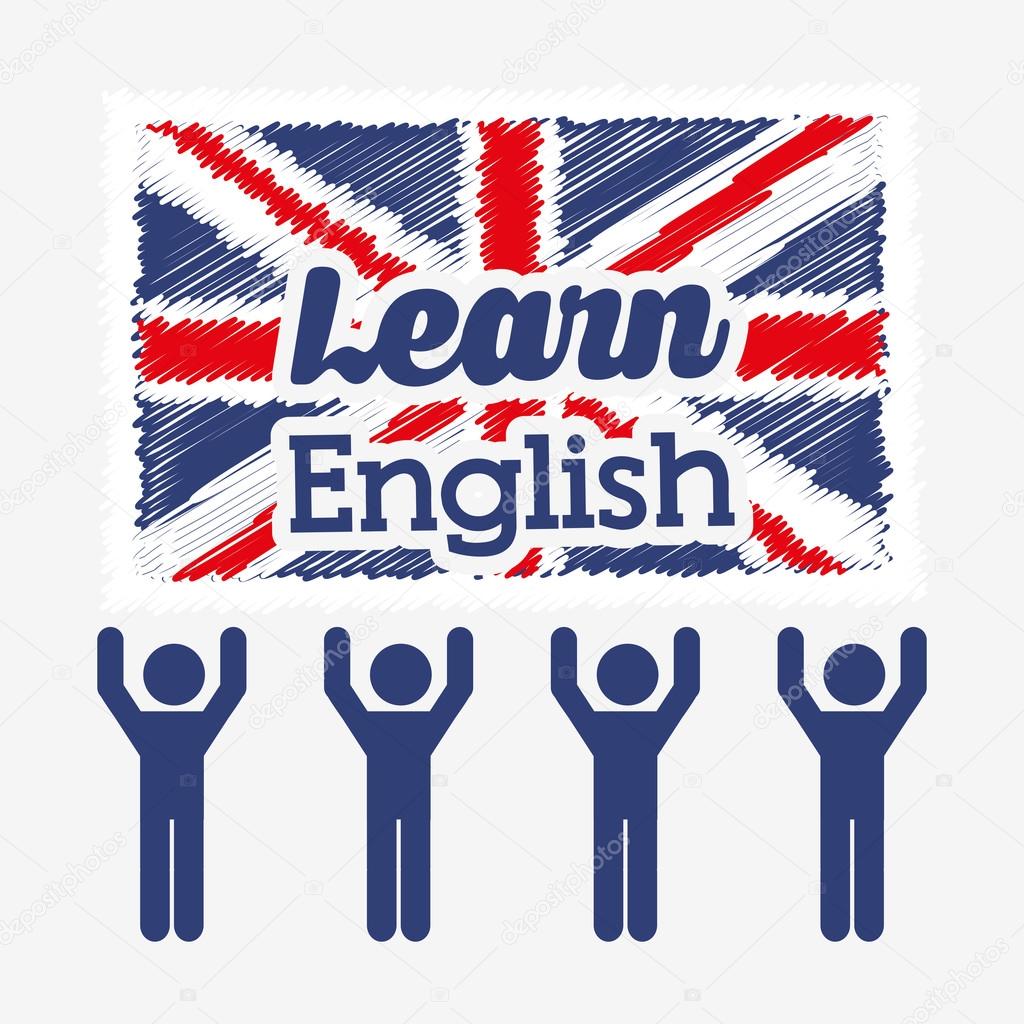 Download learn english design — Stock Vector © yupiramos #94289074