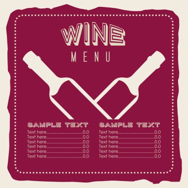 şarap menü tasarımı 