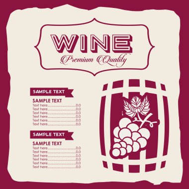 şarap menü tasarımı 