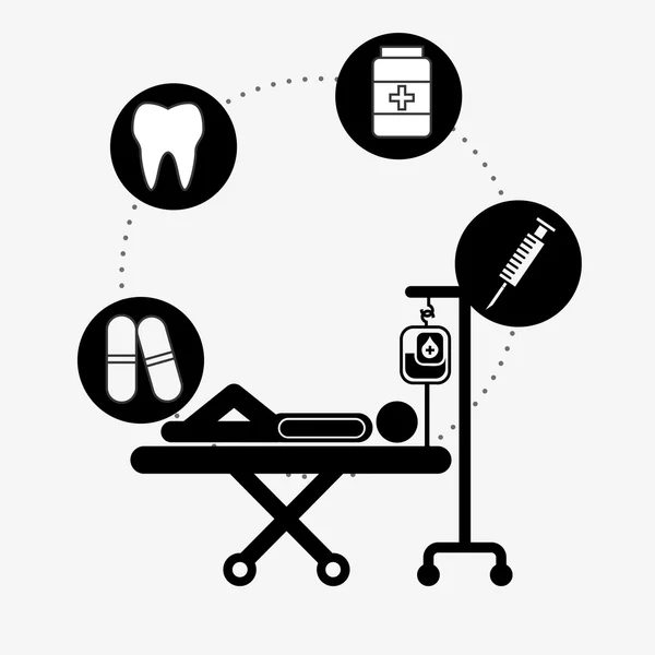 Diseño de la atención sanitaria — Archivo Imágenes Vectoriales