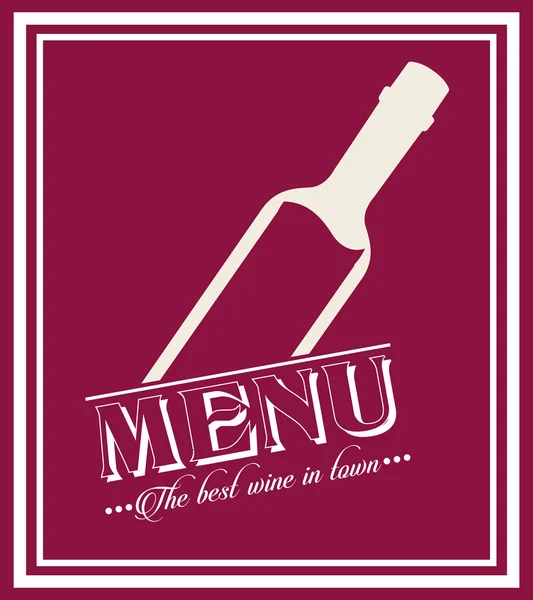 Menu wine design — Stock Vector