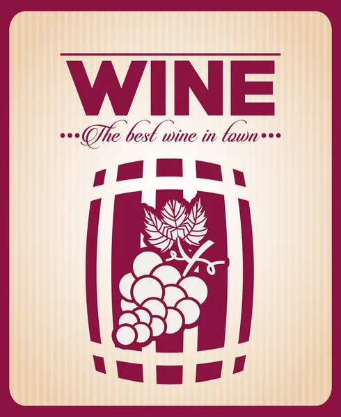 Menu vin design — Image vectorielle