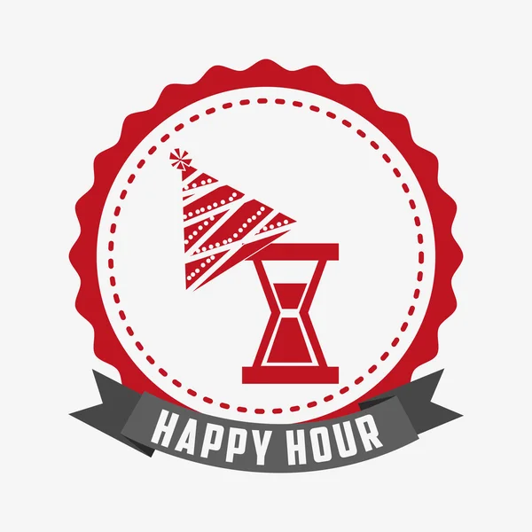 Projekt happy hour — Wektor stockowy