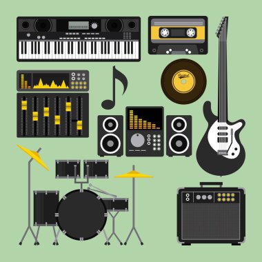 Müzik yaşam tarzı tasarım