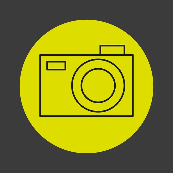 Icona della fotocamera Design — Vettoriale Stock