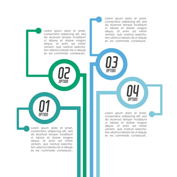 Design de conceito de infográficos —  Vetores de Stock