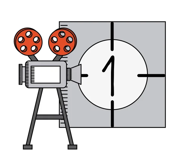 Movie entertainment design — Stock Vector