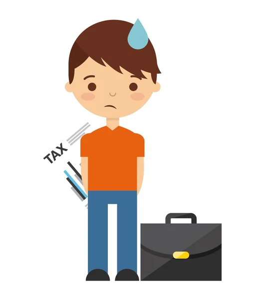 Taxs dag design — Stock vektor