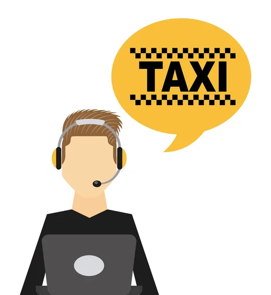 Servicio de taxi diseño público — Vector de stock