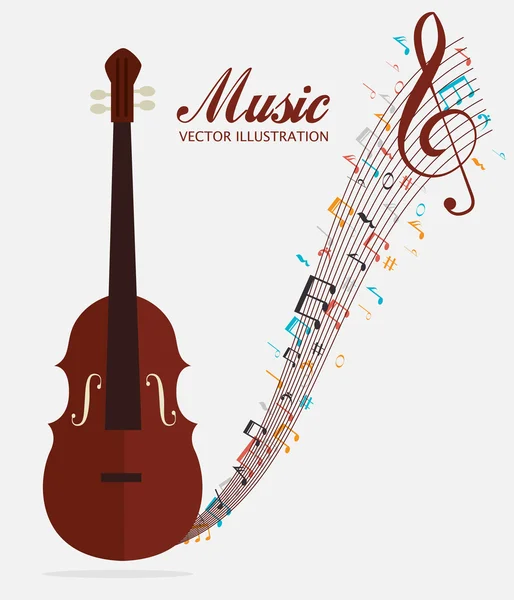 Música arte gráfica — Vetor de Stock