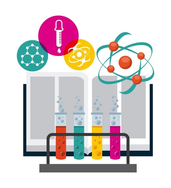 Diseño de escuela de ciencias — Vector de stock