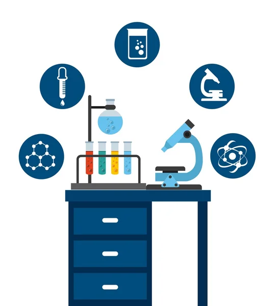 Science school design — Stock Vector