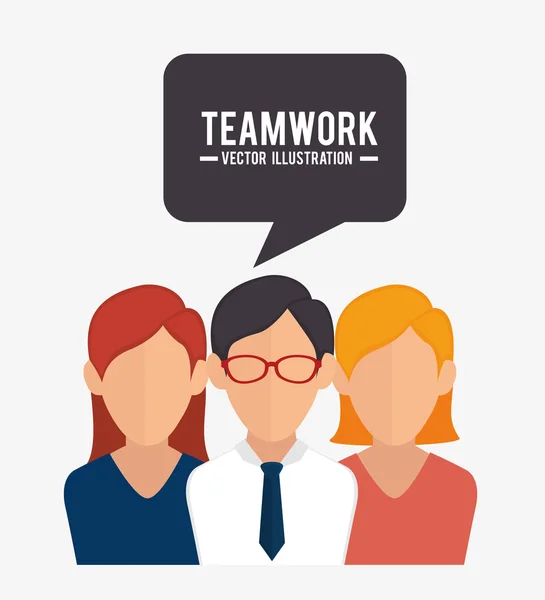 Business teamwork graphic — Stock Vector