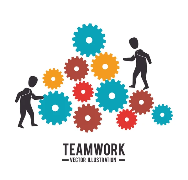 Business teamwork graphic — Stock Vector