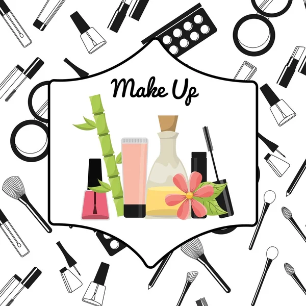 Mode ontwerp make-up — Stockvector