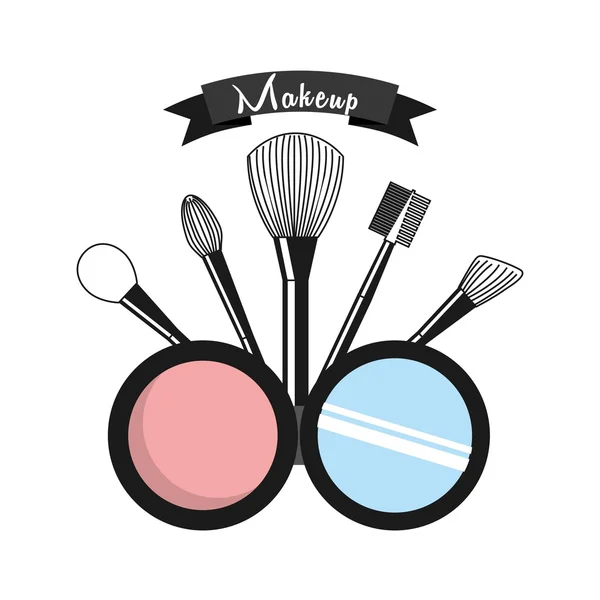 Fashion make up design - Stok Vektor