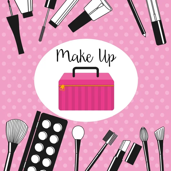 Mode ontwerp make-up — Stockvector