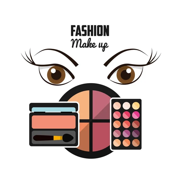 Fashion make up design — Stock Vector