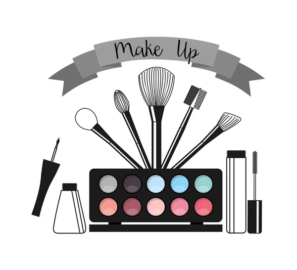 Mode ontwerp make-up — Stockvector