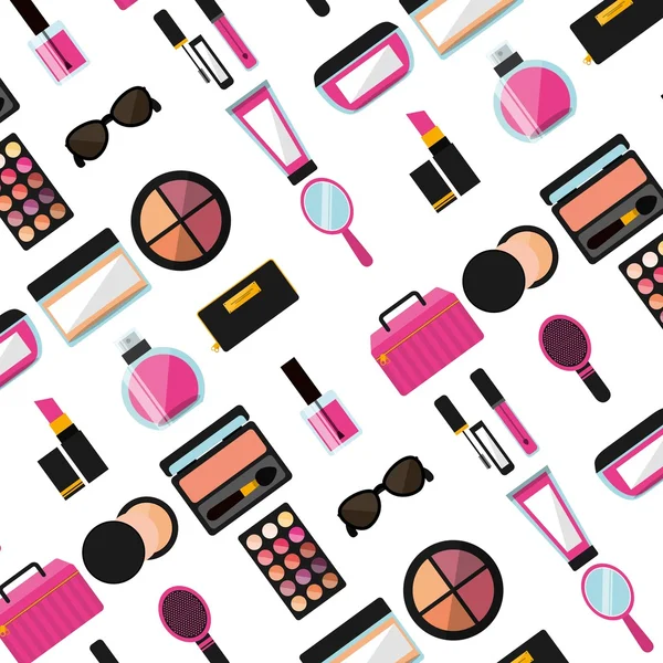 Moda maquillaje diseño — Vector de stock