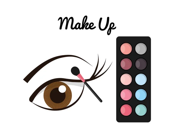 Mode Make Up Design — Stockvektor