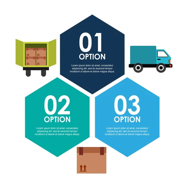 Logistics supplies design — Stock Vector