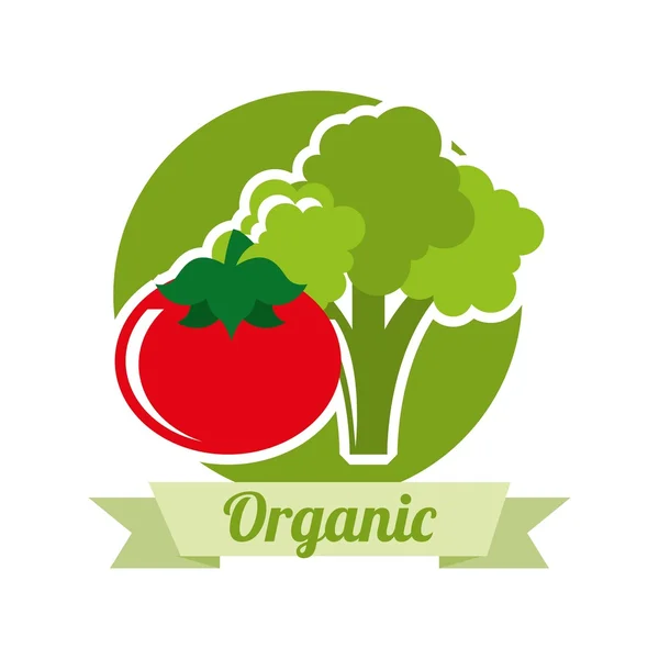 Health and organic food design — Stock Vector