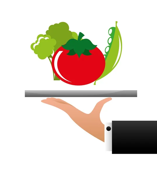 Zdrowia i żywności ekologicznej projektowania — Wektor stockowy