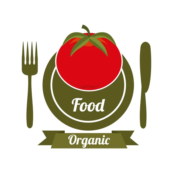 Health and organic food design — Stock Vector