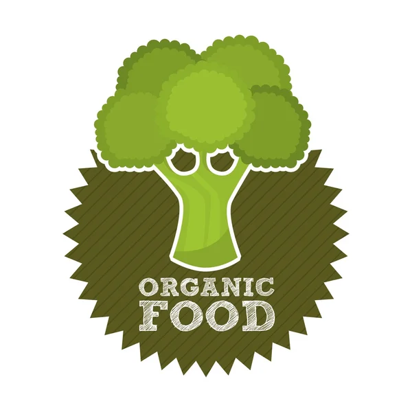 Gezondheid en biologisch voedsel ontwerp — Stockvector
