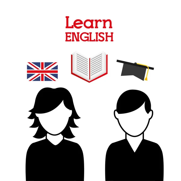 Apprendre le design anglais — Image vectorielle