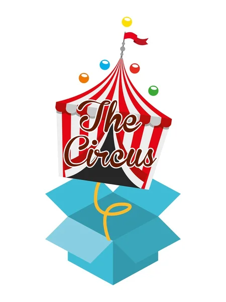 Design de divertissement de cirque — Image vectorielle