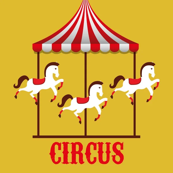 Design de divertissement de cirque — Image vectorielle