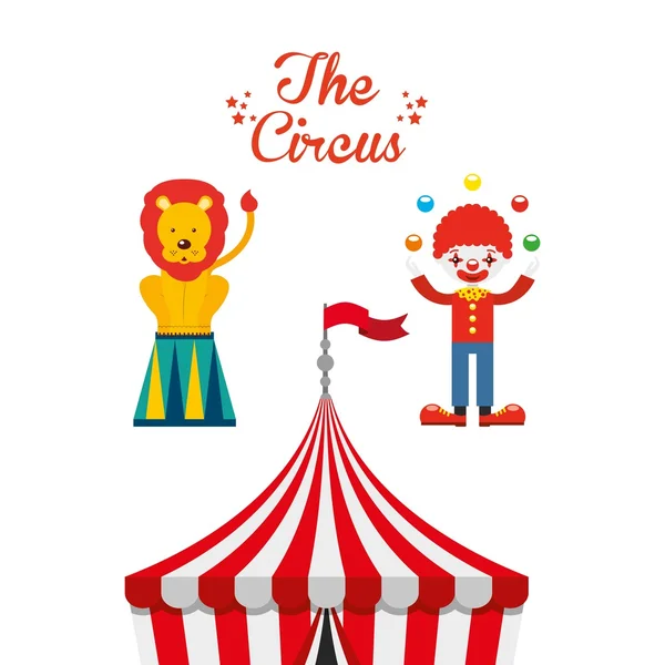 Circus entertainment design — Stock Vector