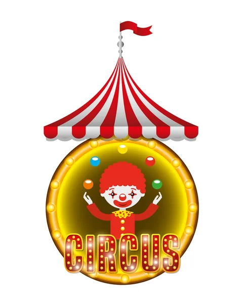 Circus entertainment design — Stock Vector