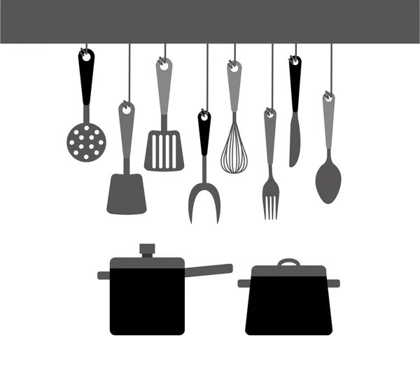 Mutfak konsept tasarımı — Stok Vektör