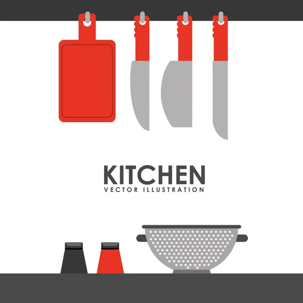 Kitchen concept  design — Stock Vector
