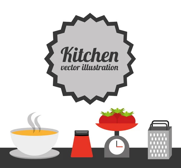 Concept de cuisine design — Image vectorielle