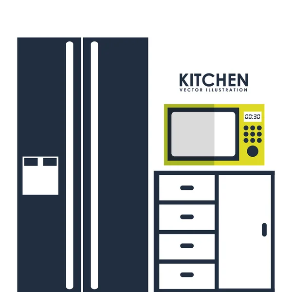 Keuken conceptontwerp — Stockvector