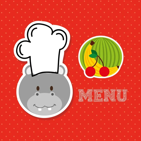 Design de menu crianças —  Vetores de Stock