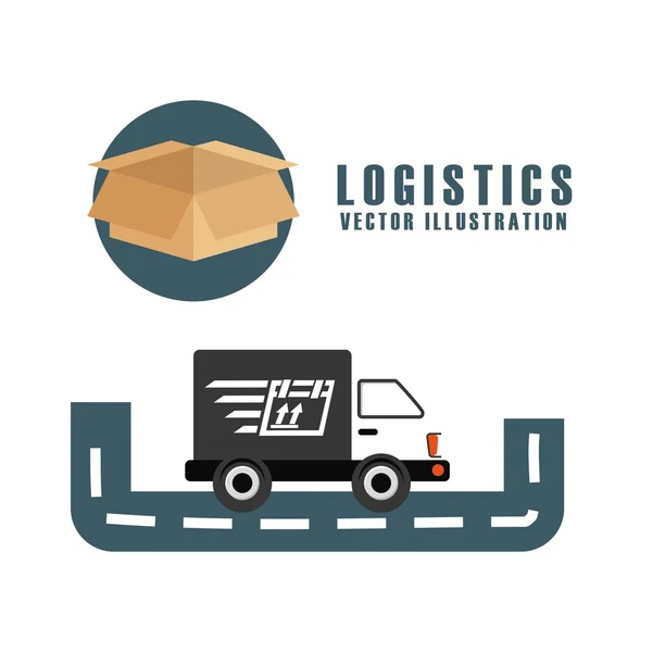 Logistieke dienst ontwerp — Stockvector