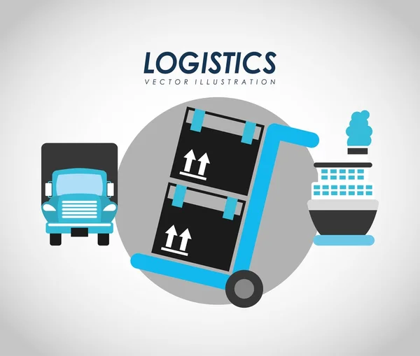 Logistikdienstleistungsdesign — Stockvektor