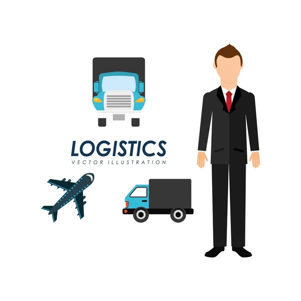 Logistieke dienst ontwerp — Stockvector