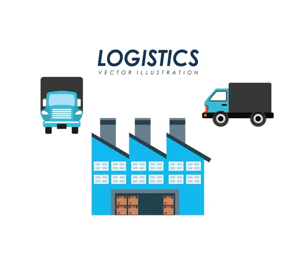 Conception de services logistiques — Image vectorielle